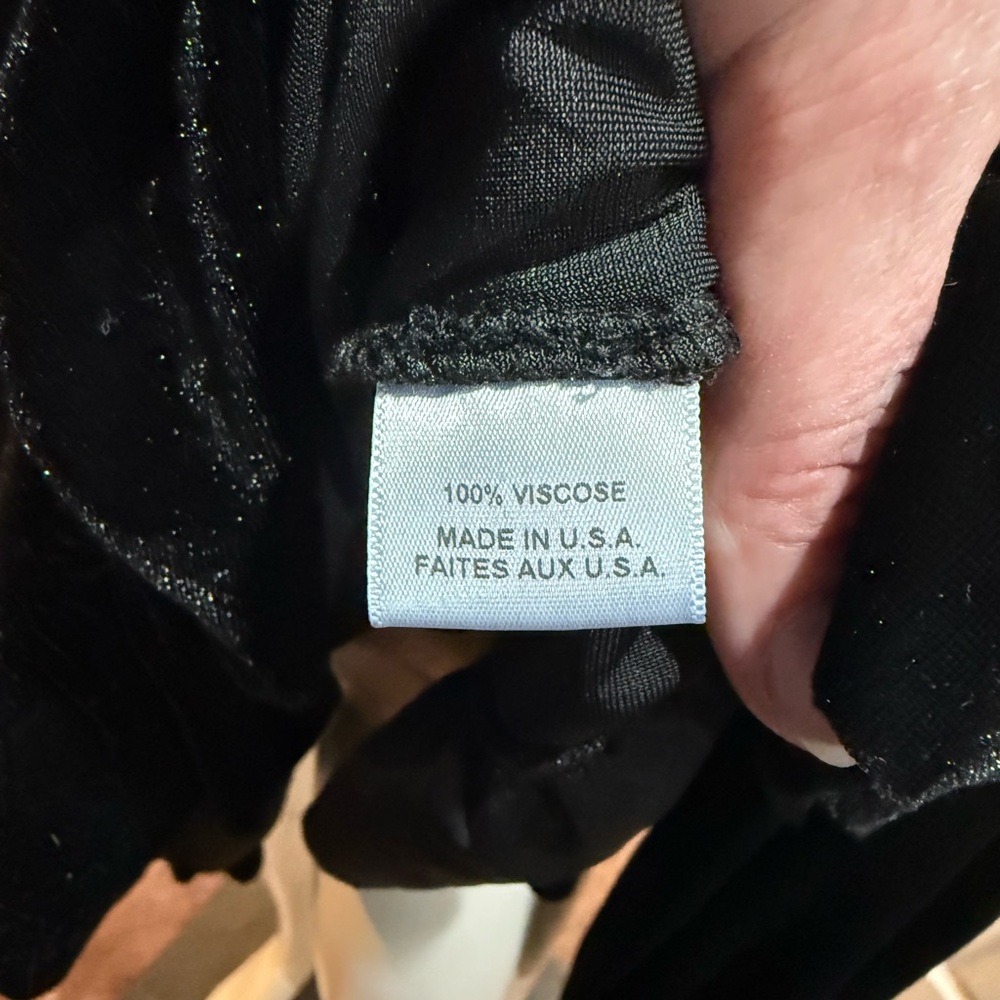 Misa Los Angeles Black Velvet Wrap Dress with Braided tie side Size Large - Picture 9 of 11